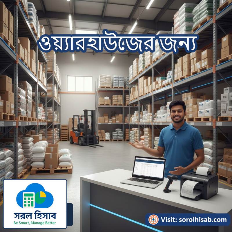 হোলসেল গুদাম ও ডিস্ট্রিবিউশন ব্যবসার স্টক ম্যানেজমেন্ট সফটওয়্যার Sorol Hisab