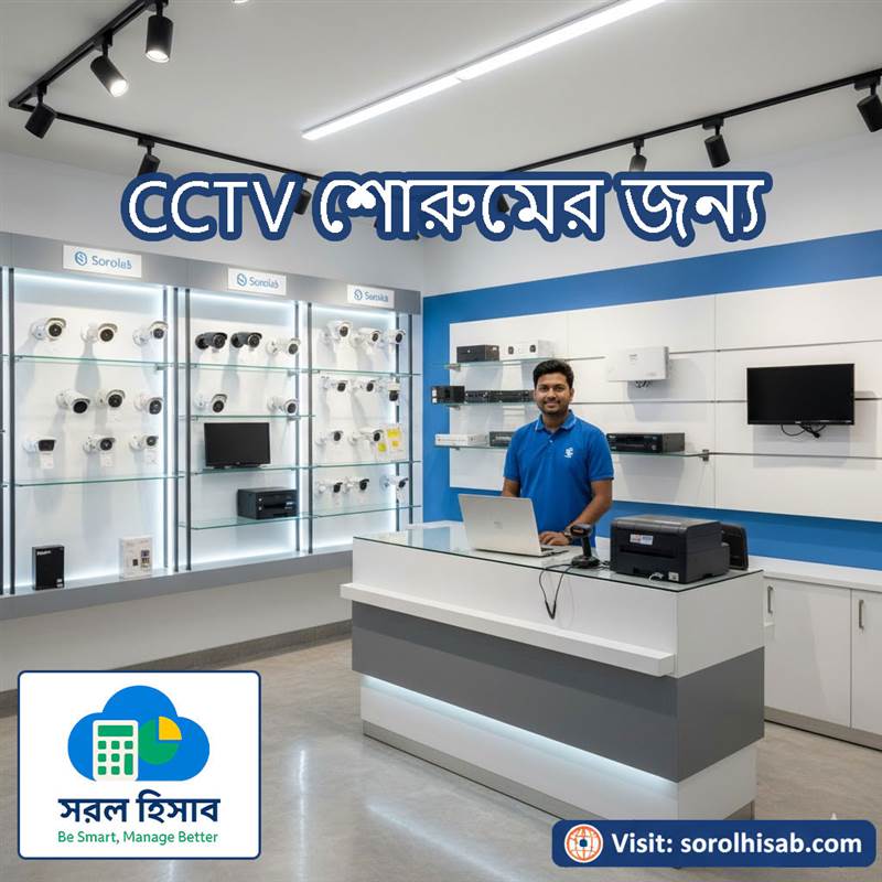 Sorol Hisab POS দিয়ে CCTV ও Security Device Shop-এর Stock, Barcode Billing, Serial Number ও Warranty Management